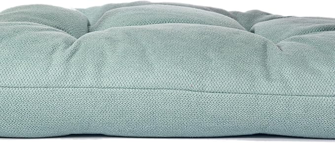 Chair Cushion, Chair Cushions for Dining Chairs, Chair Pads and Mat with Ties for Indoor Kitchen Seat and Desk (Aqua Blue, 6 Count - 17 x 16 in)