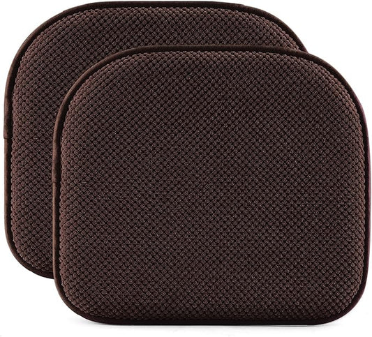 SWEMSTAR Chair Cushions - 15"*17" Kitchen Dining Chair Pads Foam Seat Cushion for Chairs Barstool Cushions Non Slip Seat Pad