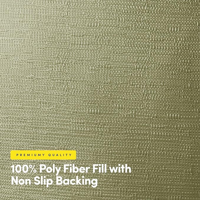 Rocking Chair Cushion Premium Pads Non Skid Slip Backed Set of Upper and Lower with Ties