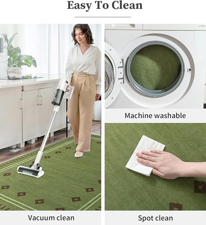 chakme Office Chair Mat for Hardwood Floor, 48"x36" Easy Glide Computer Desk Mat Protector for Rolling Chair Under Desk Rug Nonslip Backing, Machine Wash, (Southwestern Sage)
