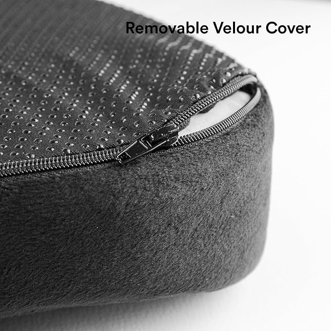 Premium Memory Foam Seat Cushion, for Sciatica Tailbone Back Pain Relief, Posture Correction. Orthopedic Sitting Pillows for Office Chair, Car, Truck, Wheelchair with Non-Slip Bottom (2Pk)