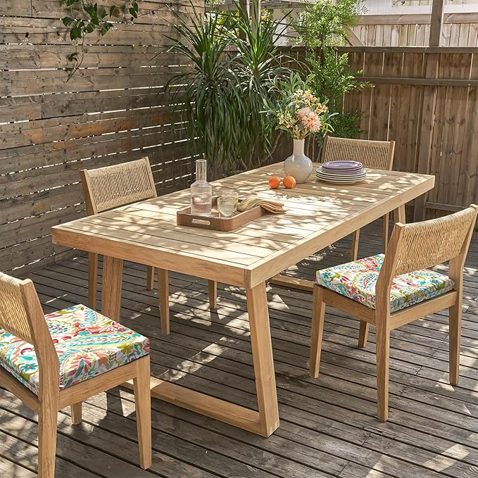 LVTXIII Outdoor Seat Cushions Set of 2 Square Corner Chair Cushions with Ties, Patio Chair Pads for Home Office and Patio Garden Furniture Decoration 18.5"x16"x2", Pretty Paisley