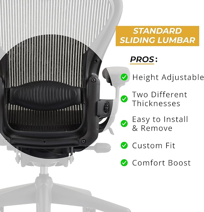 Certified Refurbished Aeron Chair Size B | Fully Adjustable Ergonomic Mesh Office Chair with Lumbar Support, Tilt Limiter, and Roller Index Arm Adjustments (NO HEADREST)