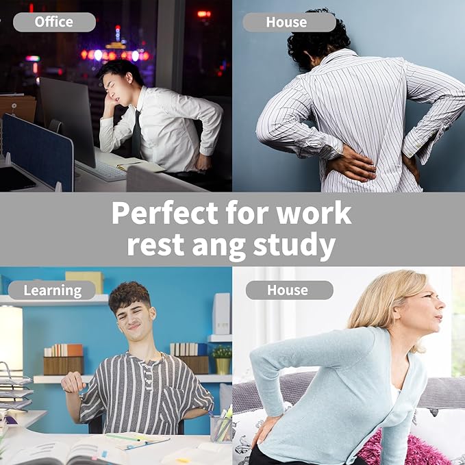 Lumbar Ergonomic Support for Office Chair Back Lumbar Support Ergonomic Back Support Pad Suitable for Office Chairs