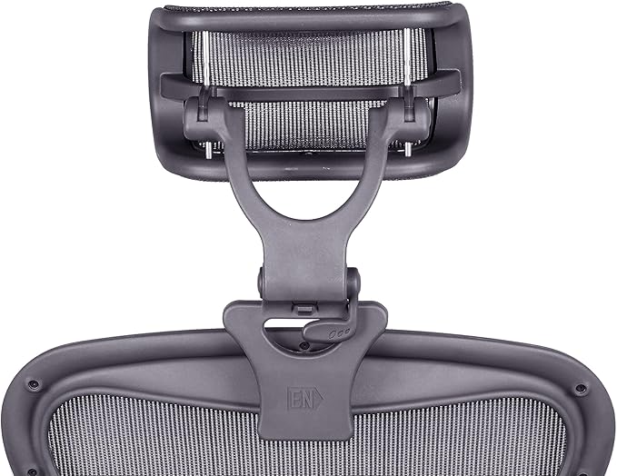Engineered Now The Original Headrest for The Herman Miller Aeron Chair (H4 for Remastered, Carbon)
