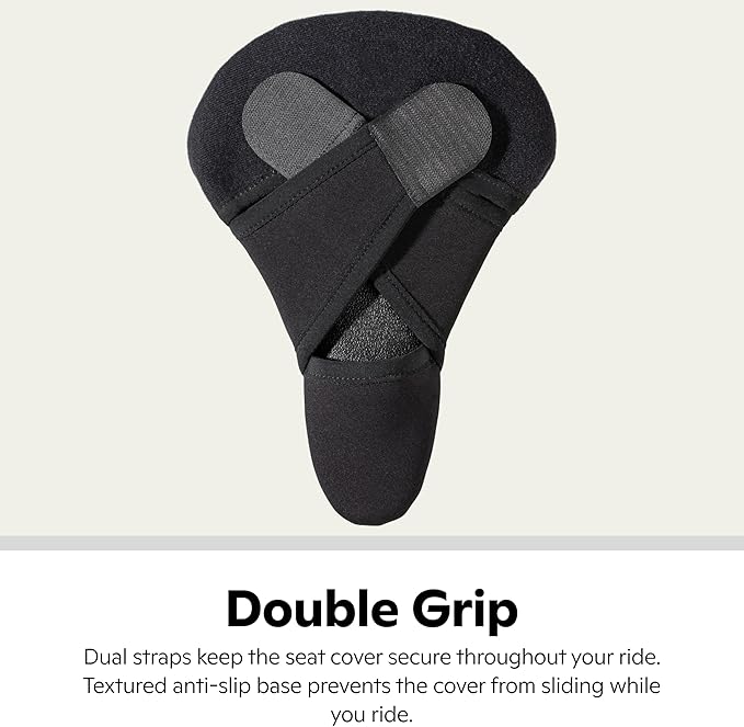 Schwinn Sport Memory Foam Dual Strap Bike Seat Cover, Saddle Cover for Extra Comfort, Soft, Weather-Resistant Memory Foam, Dual Straps Attach Quickly to Most Standard Size Adult Bike Seats