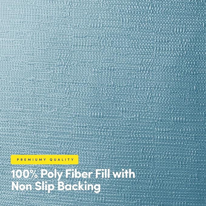 Sweet Home Collection Rocking Chair Cushion Premium Tufted Pads Non Skid Slip Backed Set of Upper and Lower with Ties, 1 Count (Pack of 1), Teal
