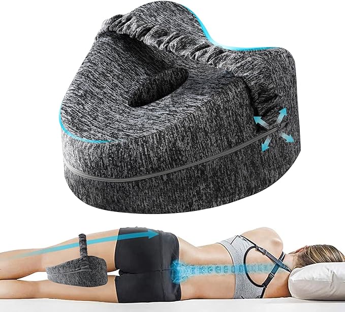 Vertdens Leg Pillow, Knee Pillow for Side Sleepers, Leg Pillows for Sleeping, Knee Cushion for Sleeping,Suitable for Relieving Leg, Back, Knee Pain