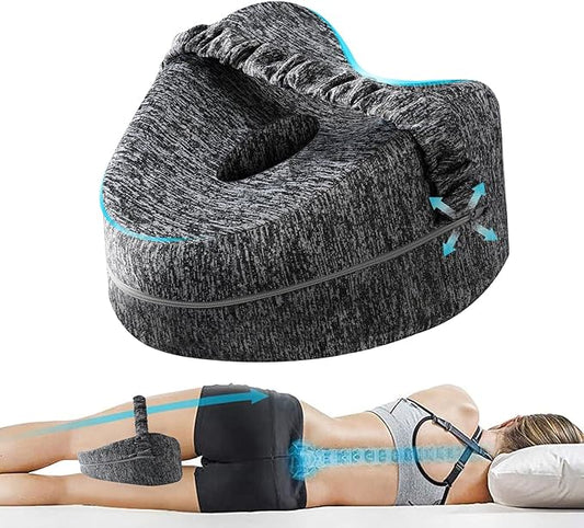 Vertdens Leg Pillow, Knee Pillow for Side Sleepers, Leg Pillows for Sleeping, Knee Cushion for Sleeping,Suitable for Relieving Leg, Back, Knee Pain