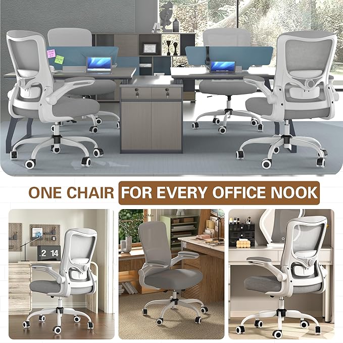 Ergonomic Office Chair - High Back Desk Chair with Adjustable Lumbar Support, Breathable Mesh Back, 330LBS Capacity, Easy Assembly, for Home Office Executive Computer Task