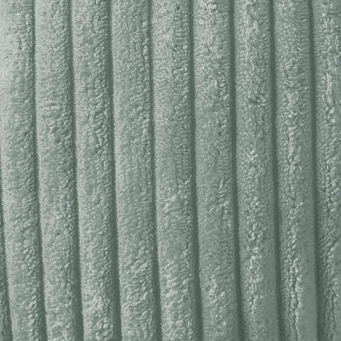 Rocking Chair Cushion Premium Tufted Pads Non Skid Slip Backed Crushed Velvet Cover Set of Upper and Lower with Ties, 21 in x 17 in | 17 in x 17 in, Velvet Mint, Case Pack (Pack of 5)
