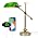 FIRVRE Green Bankers Desk Lamp, Dimmable Retro LED Desk Lamp with Charging Function, Touch Adjustable Dimming E26 Lamp, Retro Style Reading Light for Study, Home Office, Living Room(1Bulb Included)