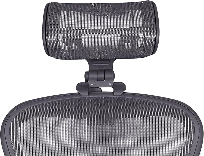 Engineered Now The Original Headrest for The Herman Miller Aeron Chair (H4 for Remastered, Carbon)