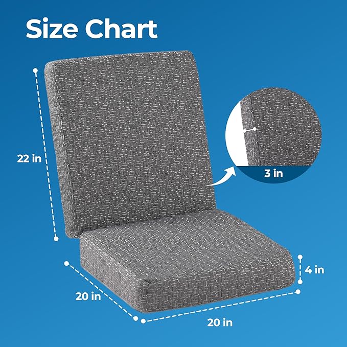 Ganondorf Extra Large Egg Crate Recliner Seat Cushion for Elderly Tufted Furry Booster Foam Cushion, Pressure Relief for Long Sitting Orthopedic Chair Cushion for Recliners Office Chairs, Grey