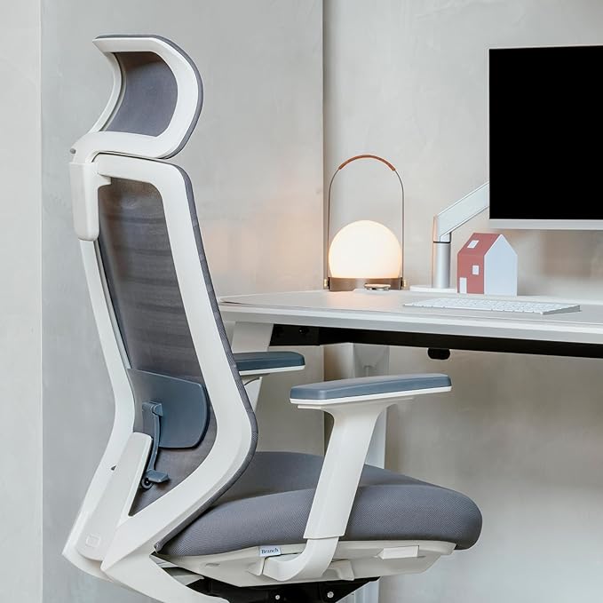 Branch Adjustable Ergonomic Headrest Attachment - Only Compatible Ergonomic Chair - Experience Optimal Comfort and Support - Baltic