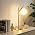 Gold Table Lamp, White Glass Globe lamp Mid Century Modern Bedside lamp Soft Glow Bedside Nightstand Light for Bedroom Living Room Study Office