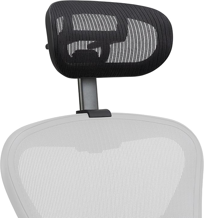Engineered Now The Original Headrest for The Herman Miller Aeron Chair - The New H6 Model - Classic Carbon