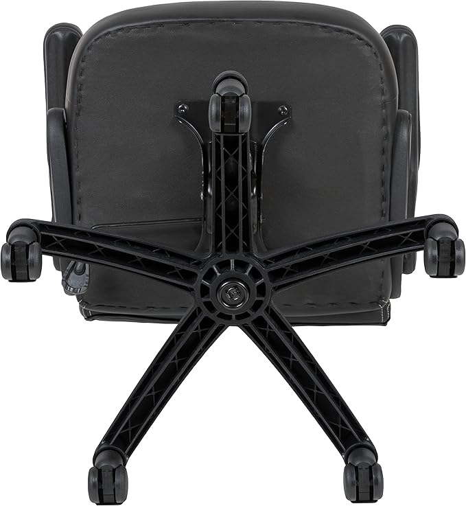 Flash Furniture X10 High-Back LeatherSoft Racing Style Gaming Chair with Flip-Up Arms, Ergonomic Padded Swivel Computer Chair, Orange/Black