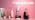 AXX Pink Cute Desk Lamp with USB Charging Port for Kids Teen Girls Women