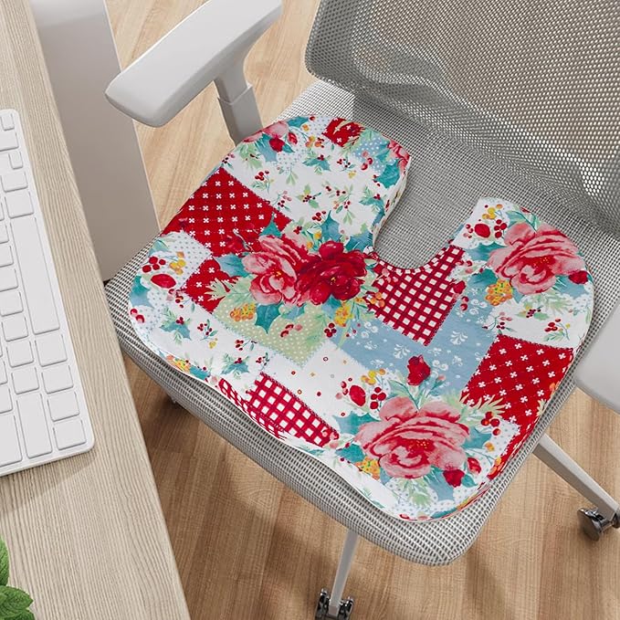 Tailbone Pain Relief Cushion, Memory Foam Seat Cushion for Coccyx Sciatica Pain Pressure Relief Office Desk Chair