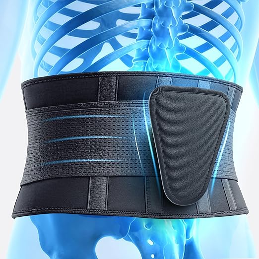 Back Brace for Lower Back Pain Relief 2XL, Lumbar Support Belt for Men & Women with Lumbar Pad, Ergonomic Design and Soft Breathable Material, Adaptive Fit for Herniated Disc, Sciatica, Scoliosis