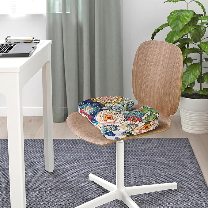 Pressure Relief Cushion, Memory Foam Seat Cushion for Tailbone Pain Relief Coccyx Cushion for Sciatica Pain Ergonomic Seat Cushion for Office Desk Chair, Flower2