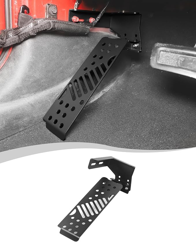 for JL Dead Pedal Left Side Foot Rest Kick Panel Compatible with Jeep Wrangler JK JKU 2007-2017(A Style)