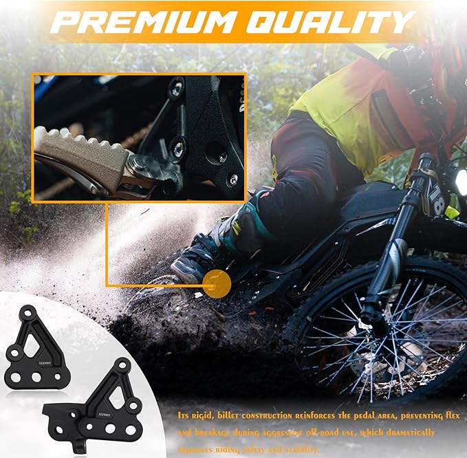 Dirt Bike Foot Rest Bracket Adjustable Foot Pegs Compatible With Talaria Sting MX3 MX4 Electric Vehicle E-Bike