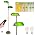 FIRVRE Bankers Floor Lamp for Living Room, Vintage Floor Lamp with Foot Switch,Remote Control Standing Lamp with Glass Lampshade, Antique Green Floor Light for Bedroom Office