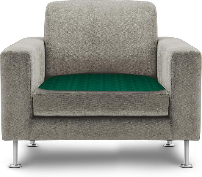 RMS Washable & Reusable Incontinence Chair Pad, Seat Protector, Bed Pad (Green)