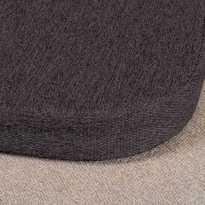 Shinnwa Dining Chair Cushions, Non Slip Kitchen Chair Pads with Ties, Indoor Seat Cushions, 15 x 15.5 inches, Dark Brown