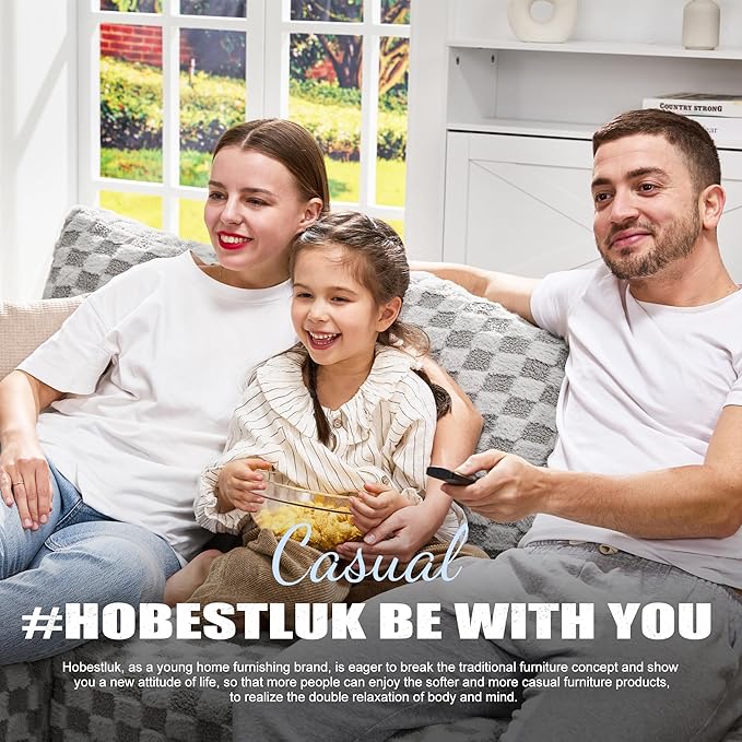Hobestluk Modular Sectional Sofa Memory Foam Couch Sofa Bed Loveseat with Chaises Cloud Couch with Removable Cover Large Sectional Couches for Living Room (Plush Grey, Sofa Bed)