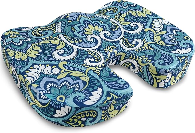 Pressure Relief Cushion, Memory Foam Seat Cushion for Tailbone Pain Relief Coccyx Cushion for Sciatica Pain Ergonomic Seat Cushion for Office Desk Chair, Flower5