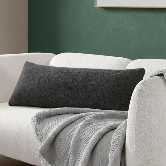 Sunday Citizen Snug Lumbar Pillow – Soft Memory Foam Lumbar Throw Pillow, Cozy Body & Sleep Pillow, Washable Cover, Decorative Lumbar Support Cushion for Bed & Couch (Mocha)