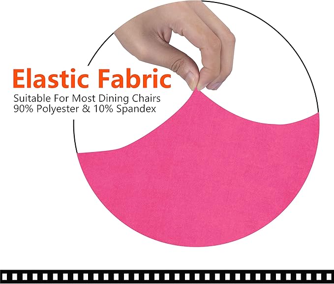 SARAFLORA Office Chair Cover- Medium, Dark Pink- Removable Computer Chair Cover for Office Chair with Zipper for Universal Rotating Chair Desk Chair Cover Chair Seat Washable Protector for Pet