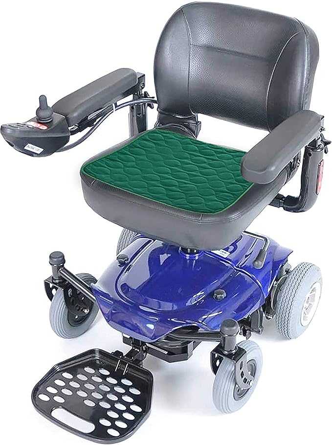 RMS Washable & Reusable Incontinence Chair Pad, Seat Protector, Bed Pad (Green)