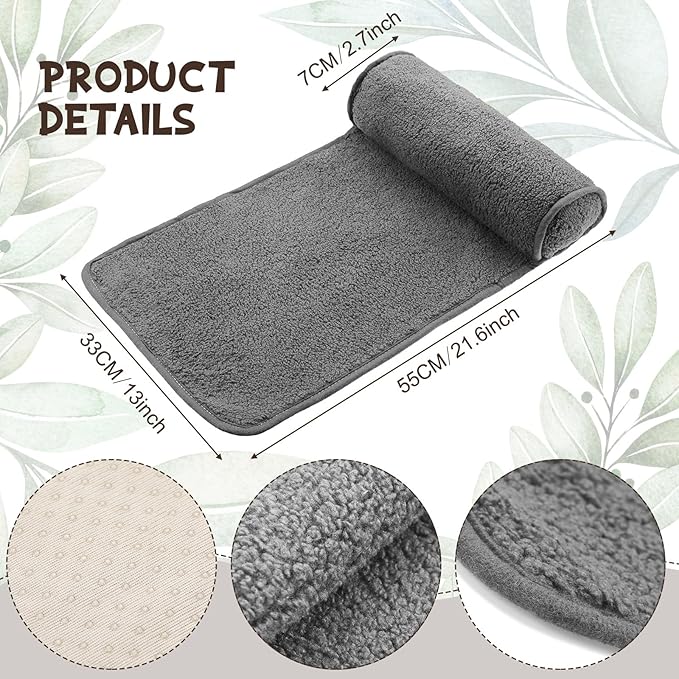 Weysat Neck Head Pillow for Recliner Chair Non Slip Fleece Adjustable Neck Roll Support Headrest Pillow for Travel Home Office Recliner Couch Sofa Armchair(Dark Gray)