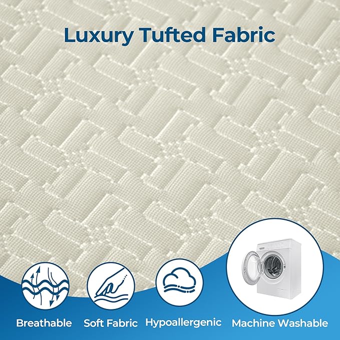 Ganondorf Extra Large Egg Crate Recliner Seat Cushion for Elderly Tufted Furry Booster Foam Cushion, Pressure Relief for Long Sitting Orthopedic Chair Cushion for Recliners Office Chairs, White
