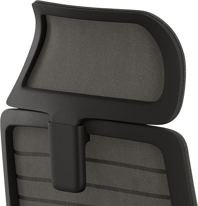 Branch Adjustable Headrest Attachment - Compatible Only Ergonomic Chair - Adjustable Height for Personalized Neck and Head Support - All Black