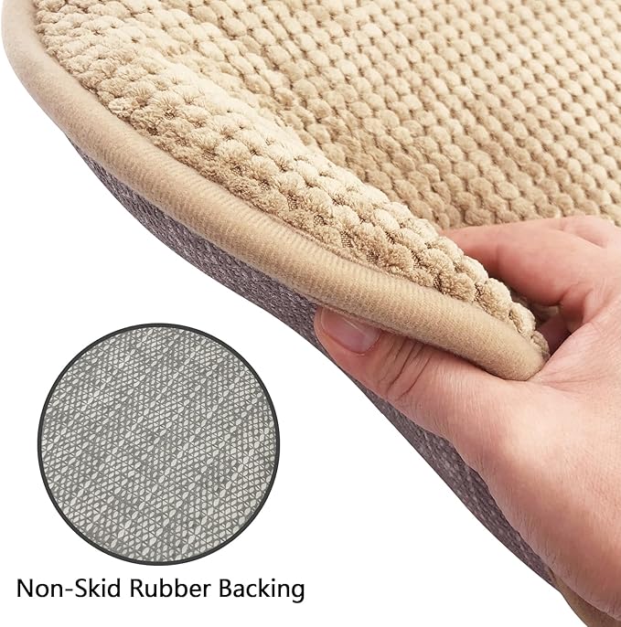 Khaki Foam Seat Cushions Kitchen Chairs Pads for Dining Chairs 6 Pack Non Slip Patio Seat Cushions Washable U Shaped Soft Thick Large Metal Wooden Chair Cushions,17" x 15"