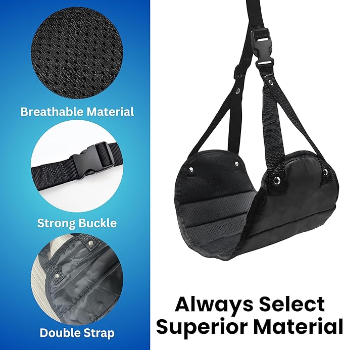 Foot Hammock for Plane Travel- Airplane Foot Hammock and Plane Foot Rest - Ultimate Travel Accessories with Sleep Mask and Ear Plugs (One Pack Foot Hammock)