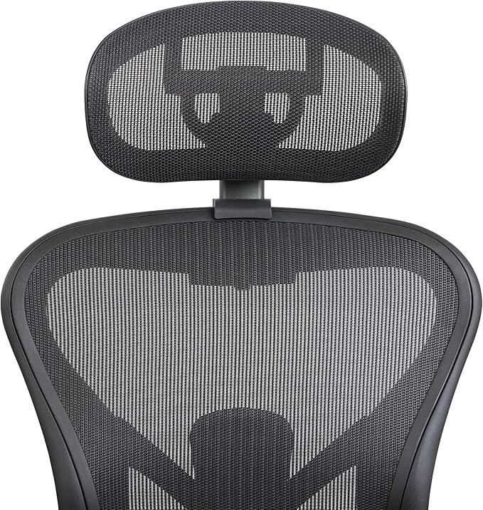 Engineered Now The Original Headrest for The Herman Miller Aeron Chair - The New H6 Model - Remastered Onyx
