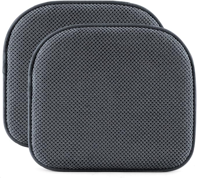 SWEMSTAR Chair Cushions - 15"*17" Kitchen Dining Chair Pads Foam Seat Cushion for Chairs Barstool Cushions Non Slip Seat Pad