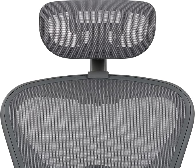 Engineered Now The Original Headrest for The Herman Miller Aeron Chair - The New H6 Model - Remastered Carbon