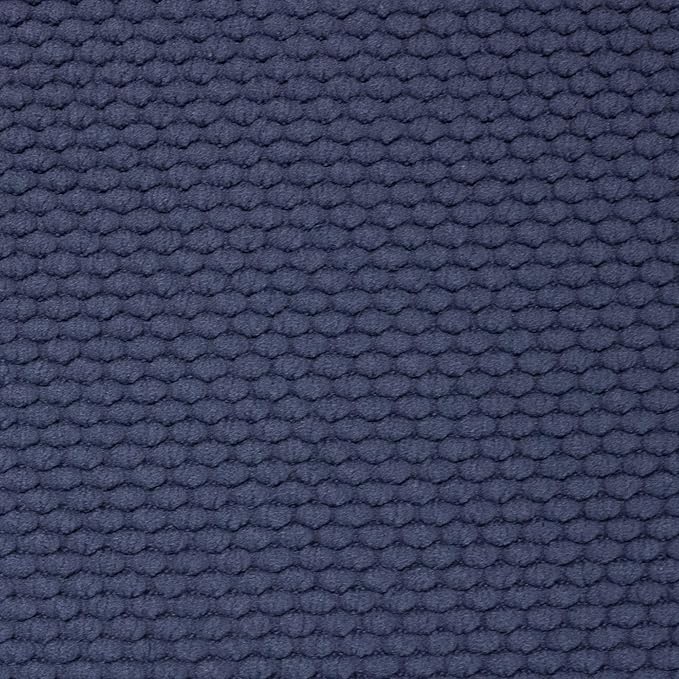 Sweet Home Collection Memory Foam Chair Cushion Honeycomb Pattern Solid Color Slip Non Skid Rubber Back Ultimate Comfort and Softness Rounded Square 16" x 16" Seat Cover, 12 Pack, Navy Blue