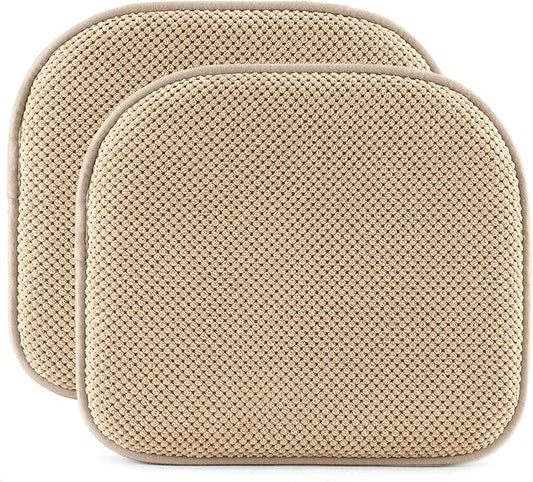 SWEMSTAR Chair Cushions - 15"*17" Kitchen Dining Chair Pads Foam Seat Cushion for Chairs Barstool Cushions Non Slip Seat Pad