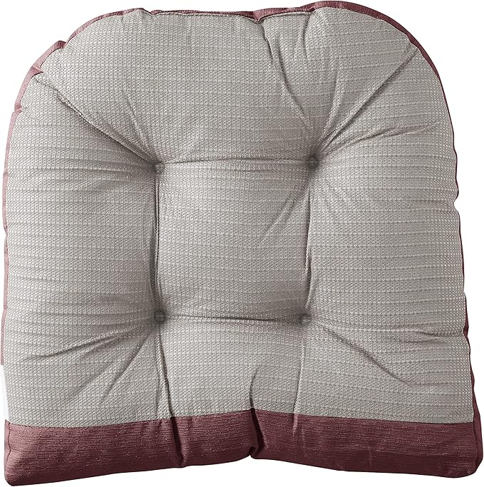Rocking Chair Cushion Premium Pads Non Skid Slip Backed Set of Upper and Lower with Ties, Case Pack (Pack of 5)