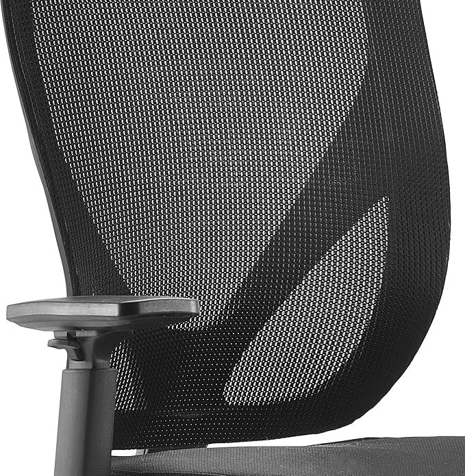 Serta Focus Mesh Office Chair, Ergonomic Mid-Back Computer DeskChair with Lumbar Support, Breathable MeshBack, SertaQuality Foam Cushion, Adjustable Armrests, Swivel Nylon Base, Black