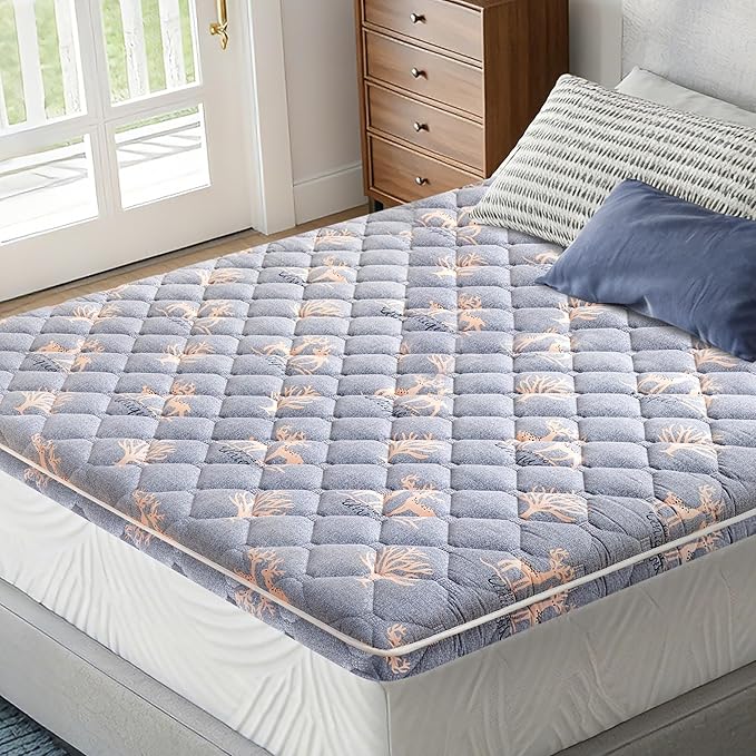 Lillibearas Premium Foam King Mattress Topper -Thick 9-Layer Modern Comfort Topper, 60-mil Foam-Back Pain Relief & Comfort Support, Breathable & Hypoallergenic