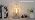 Small Table Lamp, 3-Way Dimmable Bedside Lamp with Brushed White Oak Cage